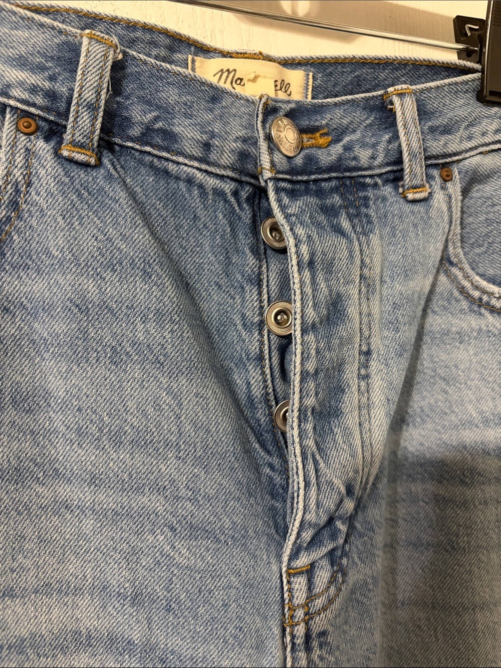NWOT Madewell Women's The Barrel-Leg Jeans Solstice WashRigid Size 27 - Picture 9 of 15
